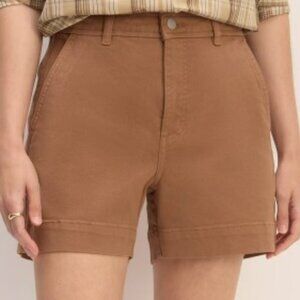 NEW Everlane The Utility Short Womens 6 Carob Brown